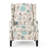 Modern Fabric Wingback Armchair