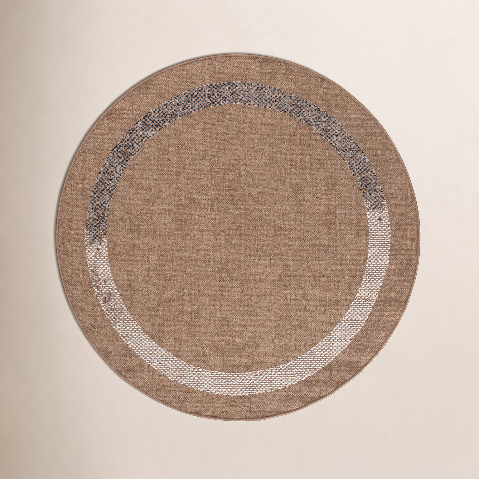 Geometric Outdoor Rug, Round 6'7"