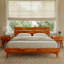 Base de lit plateforme en bois massif de qualité supérieure Acacia Aurora-82628790-82628791
