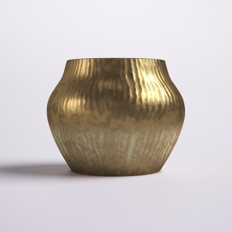 Vase de table en métal H 8,9 po x l 11 po x P 11 po Madison, H 8,9 po x l 11 po x P 11 po