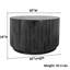 Table basse brune élégante 30 po x 18 po avec tiroirs de rangement intégrés-1128087775