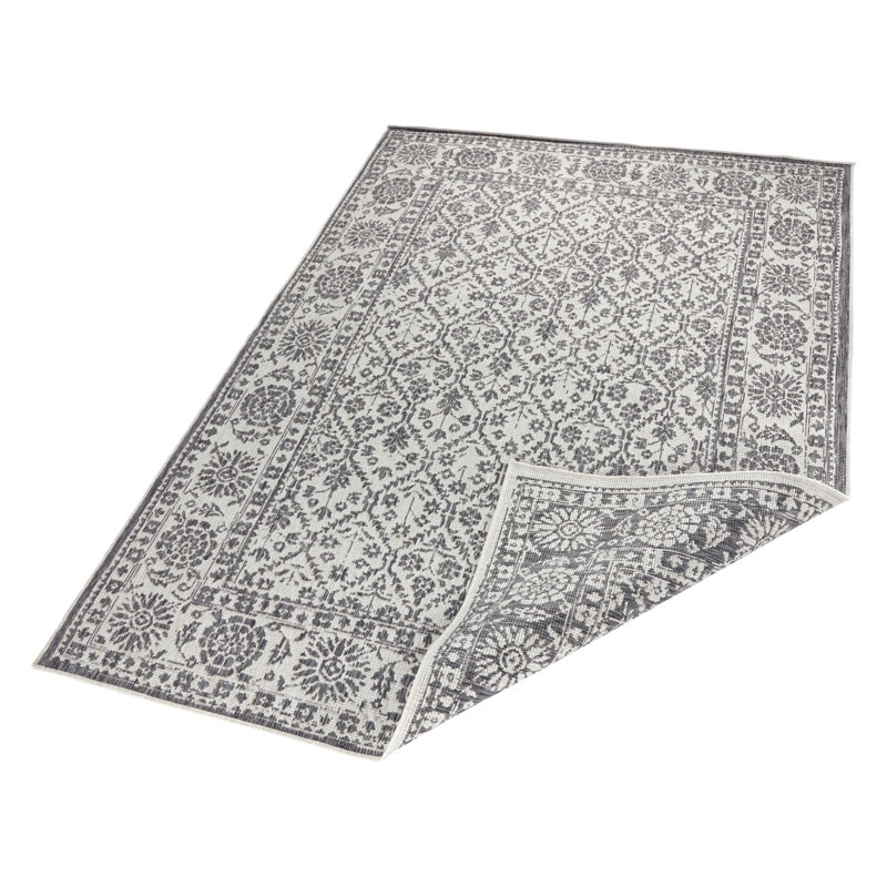 Curacao Flatweave Grey Rug, Rectangle 160 x 230cm