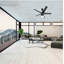 Ventilateur de plafond noir mat intérieur / extérieur 52 po avec lumière DEL Rockford