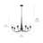 7 - Light Steel Dimmable Chandelier-70048097