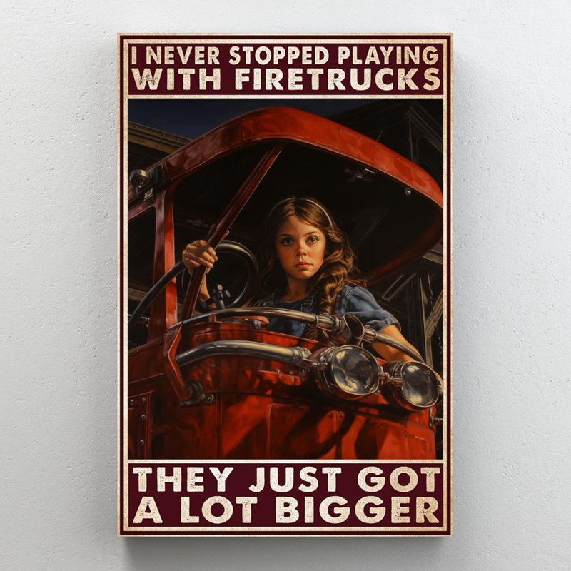 Janely Child I Never St d'yc Play - 1 pièce, reproduction d'art graphique sur toile tendue, H 36 po x l 24 po x P 1,25 po