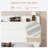 Velvet Upholstered Platform Wingback Bed With Storage Shelf And Charging Station-874117895-874117892