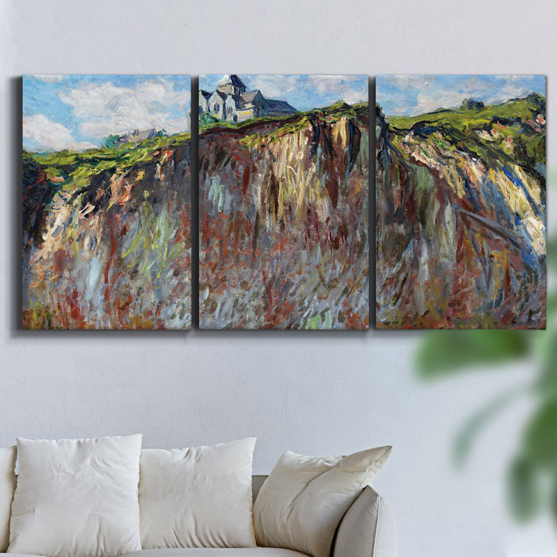 Pink Paint - Multi Piece Framed Canvas, H 36 po x l 72 po x P 2 po