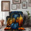 Motifs de verre citrouille - Couverture Sherpa de qualité supérieure 1 pièce-101217861