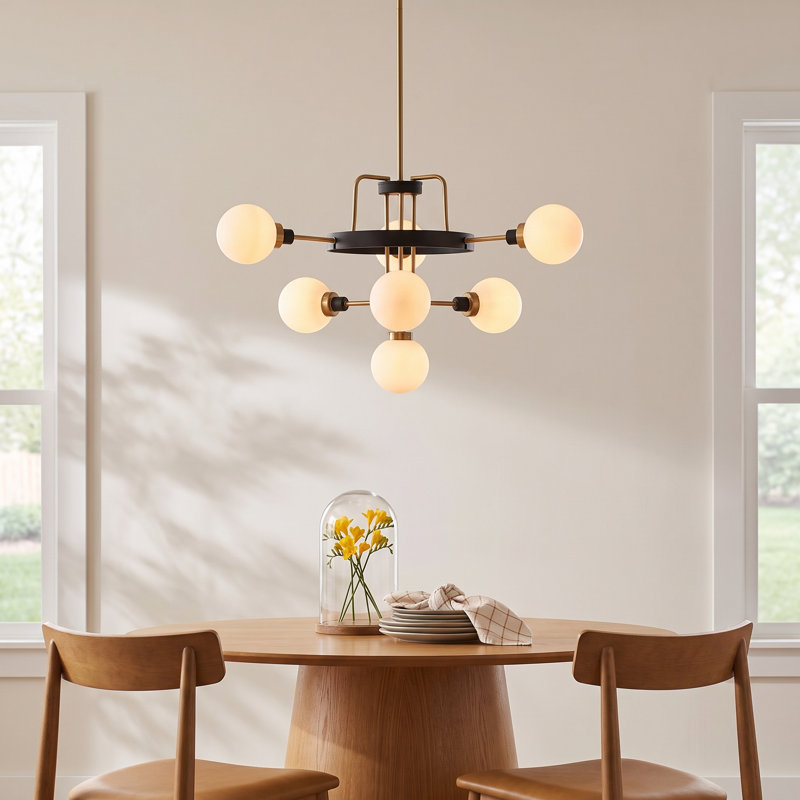 Andrea 7 - Light Dimmable Sputnik Modern Linear Chandelier