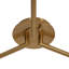 Plafonnier semi-encastré 3 lumières Mid-Century