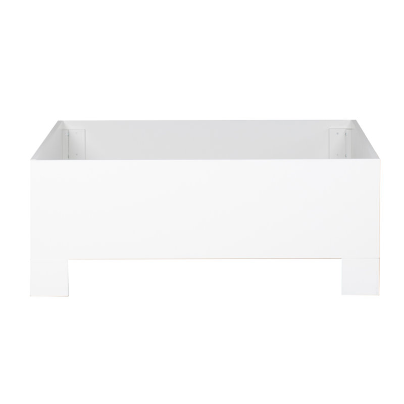Silas Queen Standard Bed, Black, Twin, White