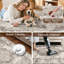 Tapis de couloir lavable et coulissant: Tapis de couloir doux rétro de 8 pi pour la chambre à coucher, salon, antidérapant, tapis de ferme (beige)-1998280712