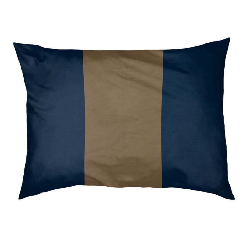 Coussin Los Angeles Anaheim, Bleu/doré, Petit (l 28 po x P 18 po x H 6 po)