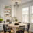 3-light Farmhouse Wood Flush Mount Light