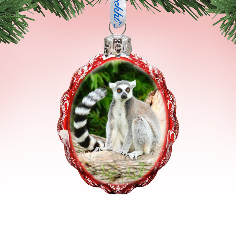 3'' Glass Holiday Shaped Ornament