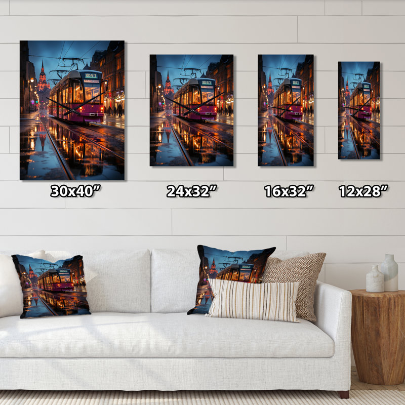 Copenhagen Beautiful Cityscape Spot I - Copenhagen Modern Wall Clock, 40" H x 30" W x 1" D