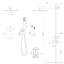 Ensemble de douche mural 12 po