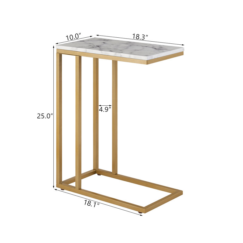 Ensemble de tables de bout Lyndsey, Gold