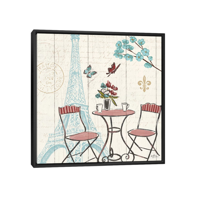 «Paris Tour VI» par Janelle Penner - Estampe numérique sur toile tendue avec châssis, H 18 po x l 18 po x P 1,5 po