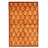 One-of-a-Kind Rectangle 5' X 8' New Age Wool Area Rug in Dark Red/Light Yellow