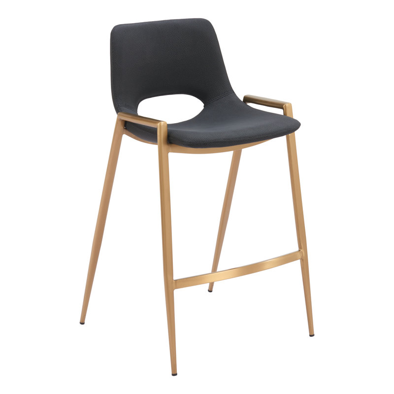 Ensemble de 2 tabourets de bar mozella gris mozilla mozella, Tabouret de comptoir (siège d'une hauteur de 26 p