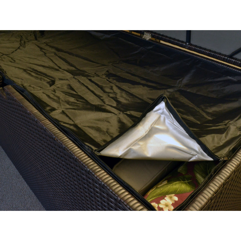 Sea Pines 26 Cubic Feet, Water Resistant Deck Box, Java