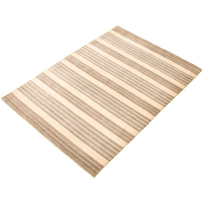 Helwart One-of-a-Kind 5'9" X 8' New Age Wool Area Rug in Taupe