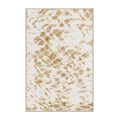 Tapis décoratif multicolore à motif abstrait