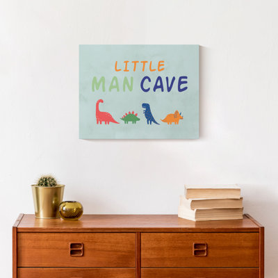 «Little Man Cave Dino», art sur toile