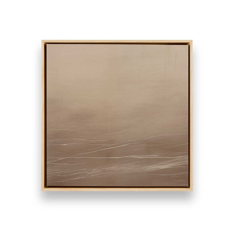 «Silken Sandrifts», reproduction sur toile, Cadre américain en érable flottant, H 12,75 po x l 12,75 po x P 1,75 po