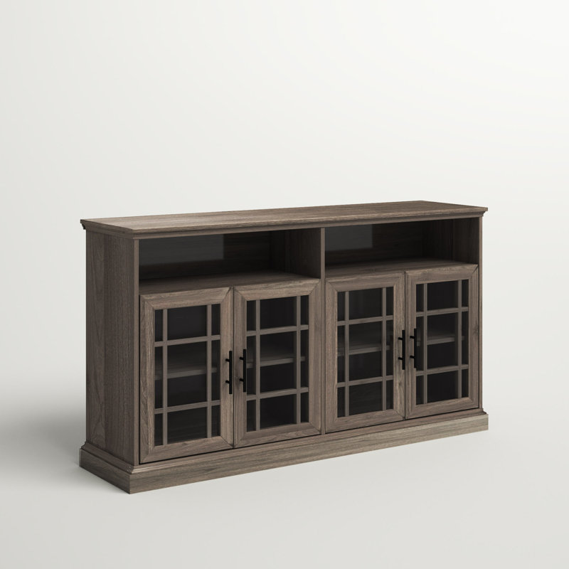 Arloine 58" 4-Door TV Stand for TVs up to 65", Slate Gray