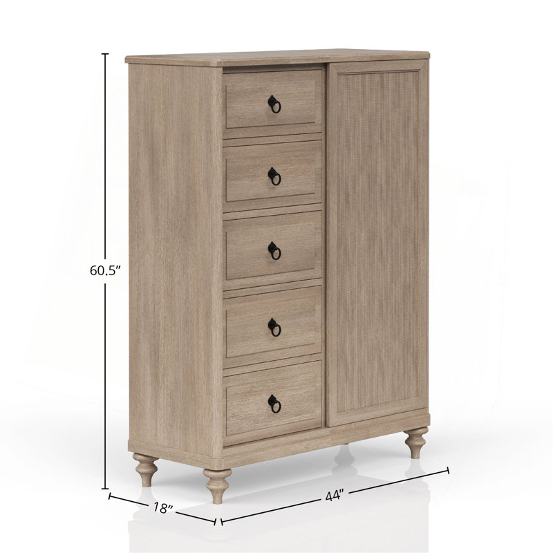 5 Drawer Door Chest
