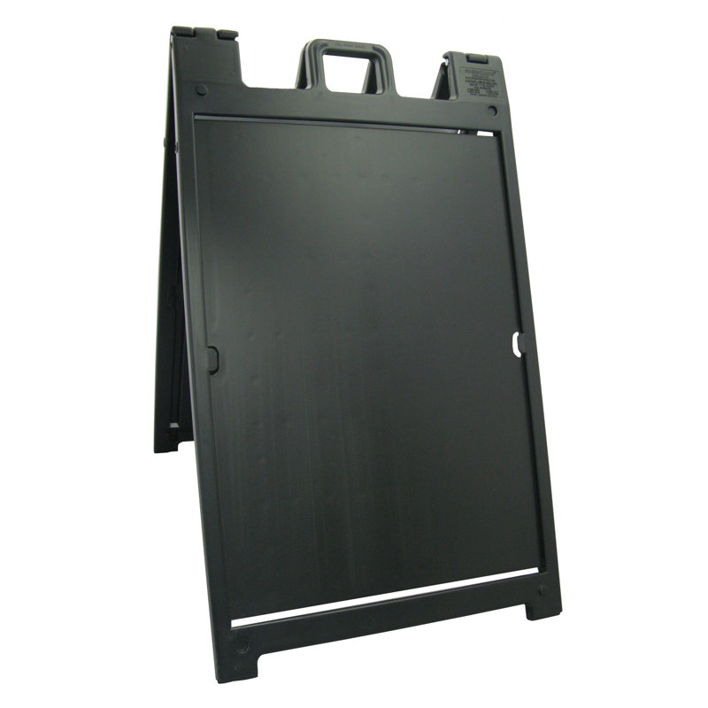 Portable Folding Double Sided Sign Stand, Black
