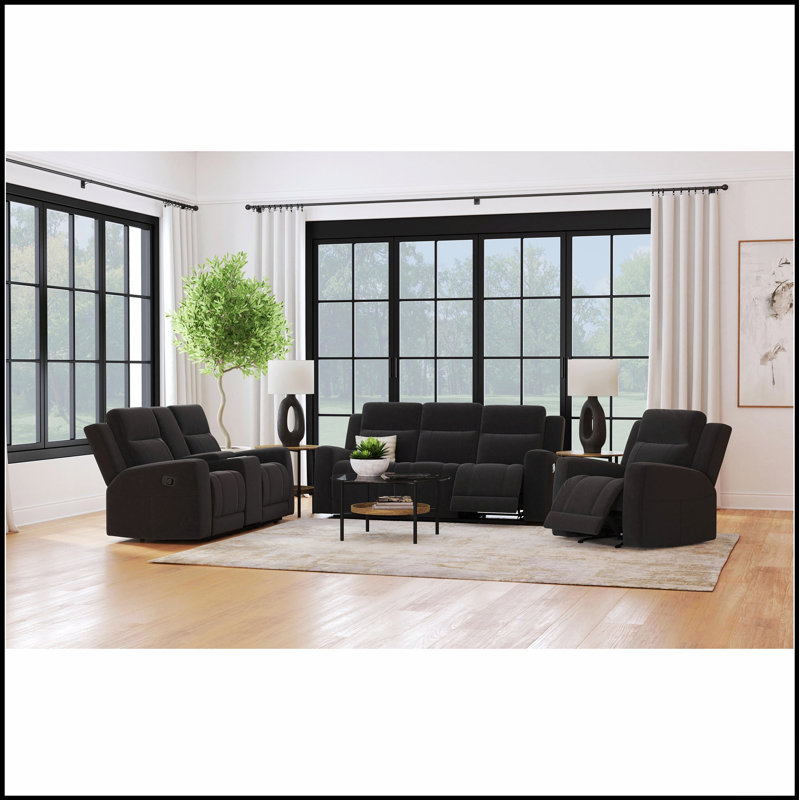 Causeuse inclinable Slater Plush, Gris anthracite
