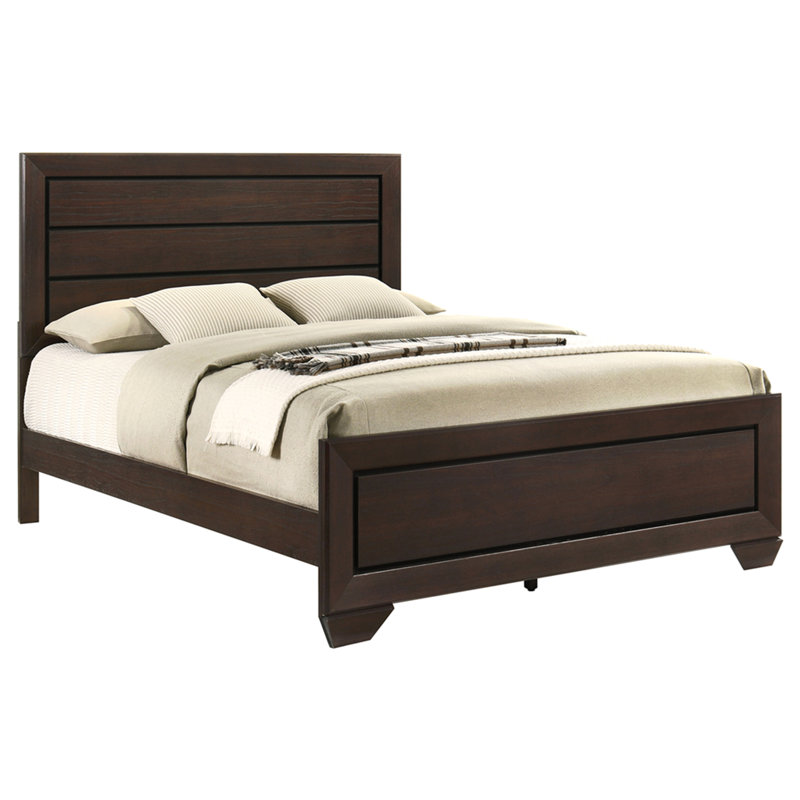 Harrison Wood Queen Panel Bed Dark Cocoa