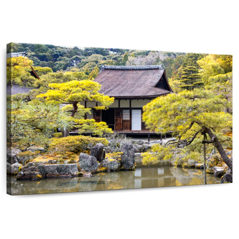 Maison japonaise traditionnelle Lilie, H 16 po x l 24 po