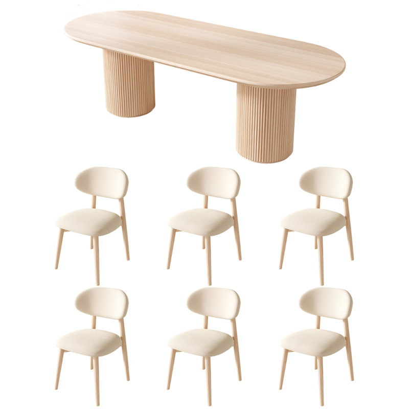 Table et chaise de salle à manger créative et minimaliste, H 29,5 po x L 55,1 po x l 27,5 po