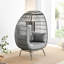 Coffeyville Cosy Rattan Weave Egg Chair Garden With Cushion - Contemporary Modern Design-64582446