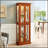 Lighted Curio Display Cabinet with Adjustable Shelves and Mirrored Back, Perfect for Showcasing Collectibles and Enhancing Home Decor.-646745249