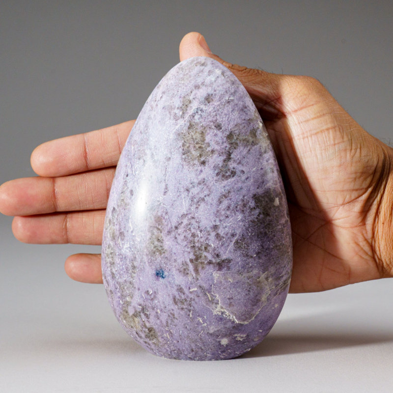 Genuine Polished Lepidolite Freeform (1.7 Lbs), 5.5" H x 3.5" W x 1.5" D