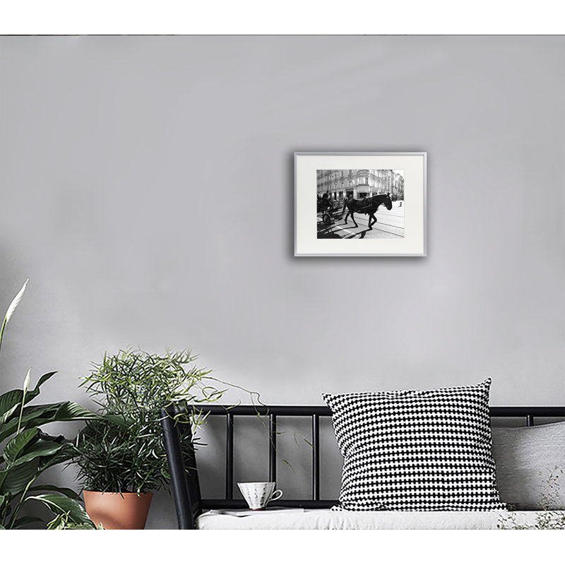 Cadre photo en aluminium Classic, 12" x 16", argent