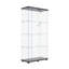LED Strip Light Two Door Glass Cabinet Glass Display Cabinet With 4 Shelves-120483116