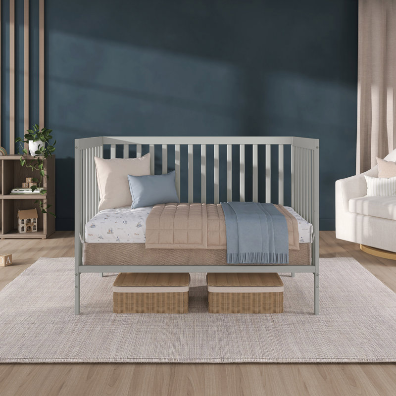 Synergy Convertible Crib, Cool Gray