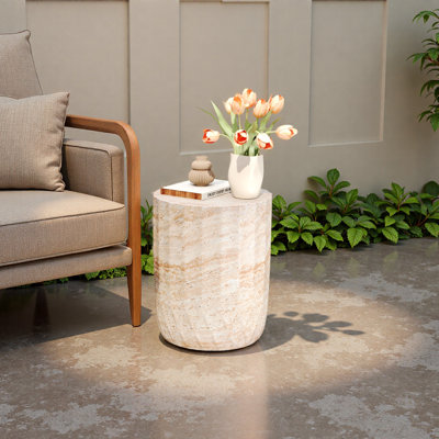 Outdoor/Indoor Lightweight Concrete Side Table
