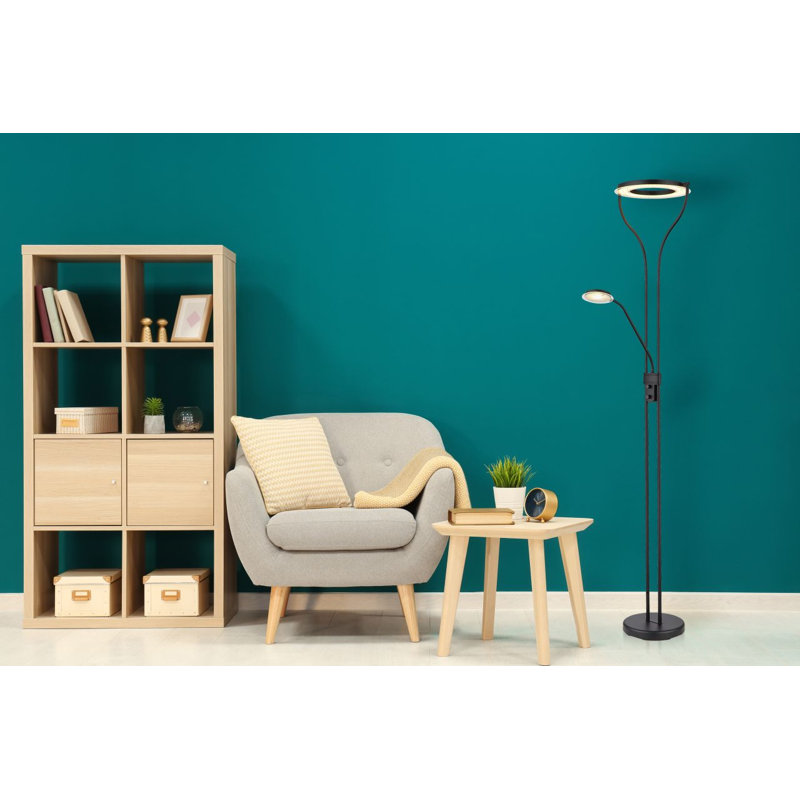 194 Cm Ebro Floor Lamp, Black