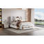 Grand lit plateforme avec tête de lit et 8 tiroirs, blanc-1030065173-1030065174