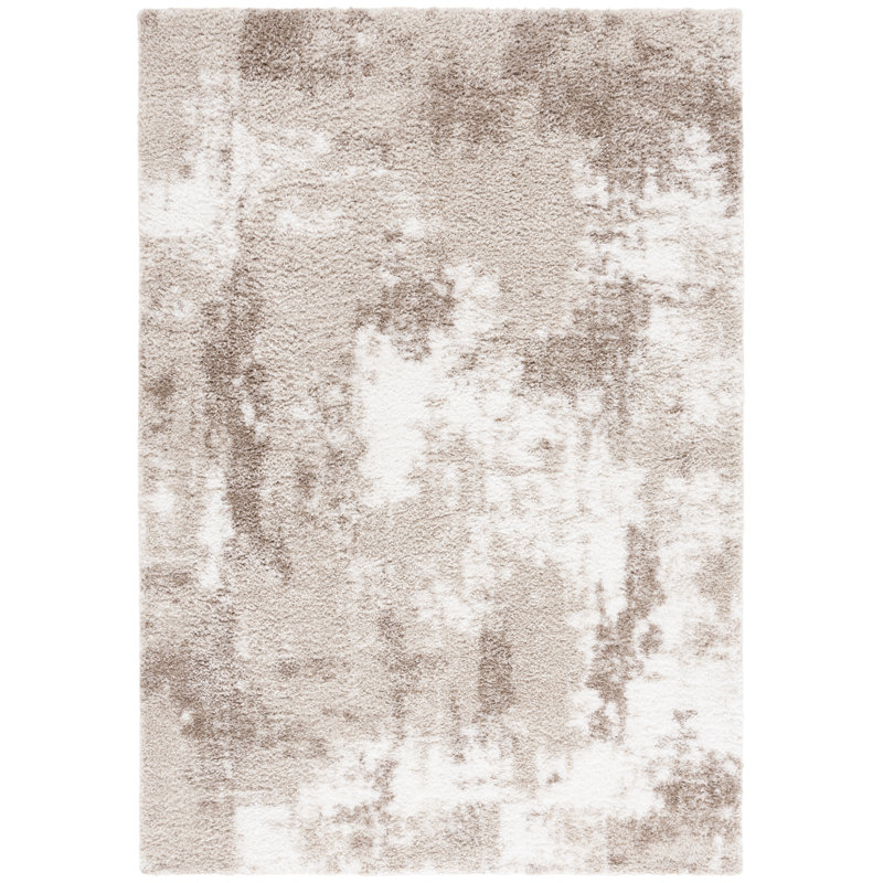 Tapis abstrait à poils longs Naftali Penelope, Rectangle 4 pi x 6 pi