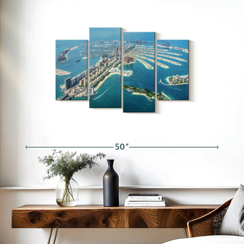 Nicci Palm Jumeirah d'en haut, H 22 po x l 36 po