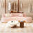 French Simple Cream Style Pink Sofa