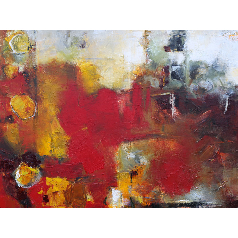 «Aurous» par Elizabeth Chapman - peinture encadrée, H 25,25 po x l 31,25 po